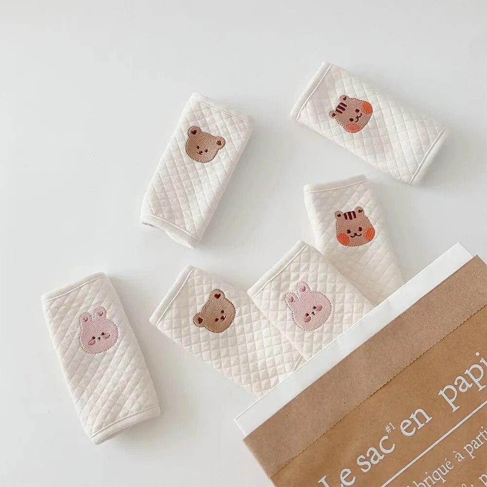 2Pcs Baby Car Safety Seat Belt Cover Cotton Cute Bear Bunny Neck Shoulder Protector Kids Children Seat Belt Protective Cover