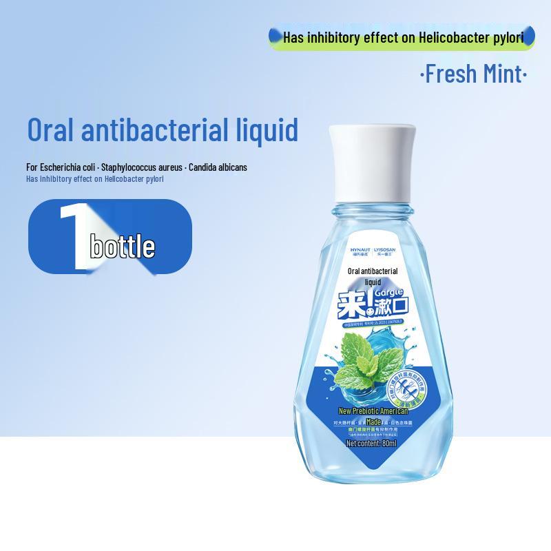 Hais Haina Oral Antibacterial Solution cleans and freshens breath; compact and portable for easy use.