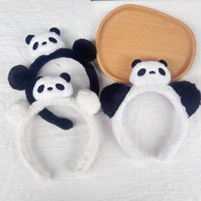 Entzückendes Panda-Stirnband für Kinder: Perfekt für Fotos, Auftritte, Reisen und Gesichtsreinigung – Plüschiges und kreatives Haaraccessoire.