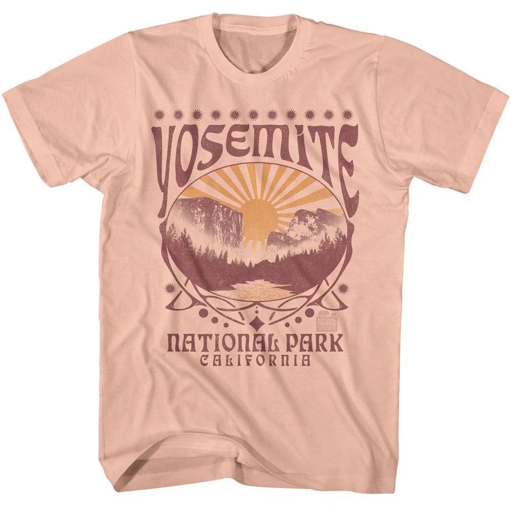 National Parks Yosemite Decorative Oval Peach Brands Shirt 150