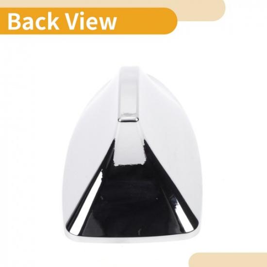 1 Pc Shark Fin Antenna Cover Signal Aerial W Adhesive Base Chrome Silver