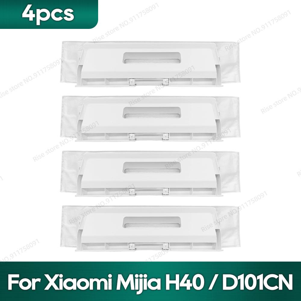 Compatible for Xiaomi Mijia H40 / D101CN Accessories Main Side Brush Hepa Filter Wipe Cloths Dust Bag Replacement Parts