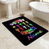 Custom Name Colorful Faces Living Room Non-Slip Area Rug Soft Carpet for Bedroom Kids Playroom Sofa Office Home Decor Doormat