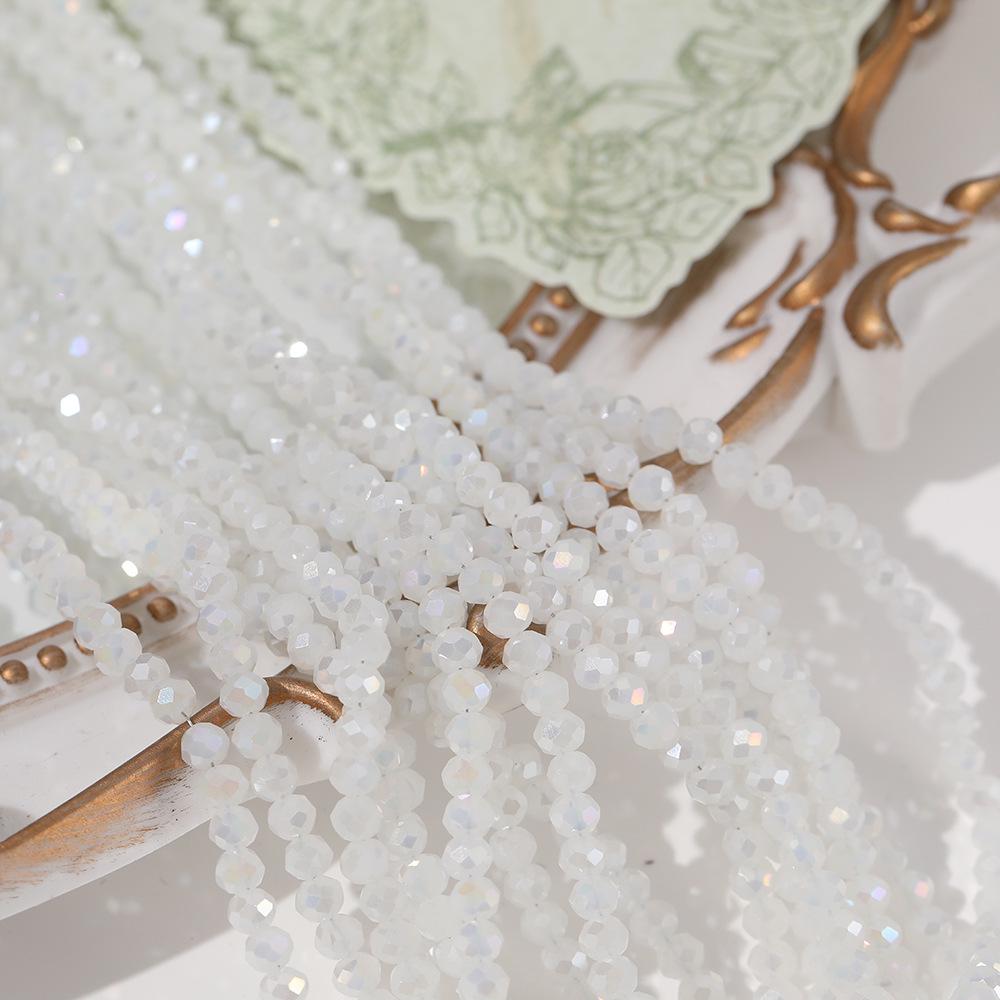 Light Macaron Cut Crystal Beads for DIY Bracelets
