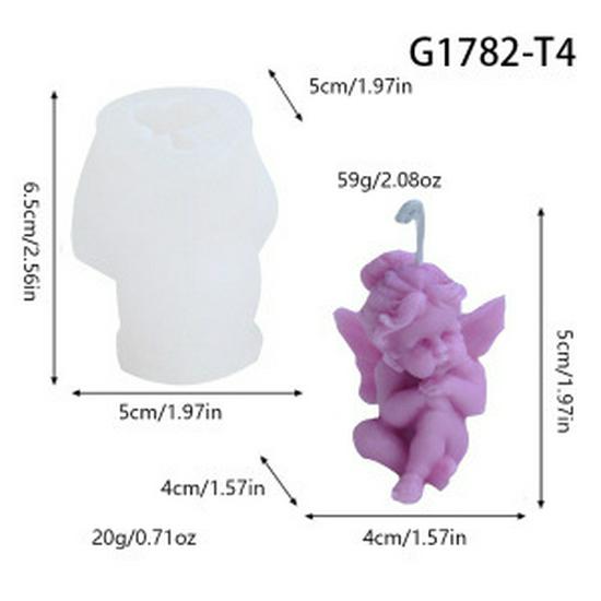 Stampo in Silicone per Candela Aromatica ad Angelo per Decorazione Domestica