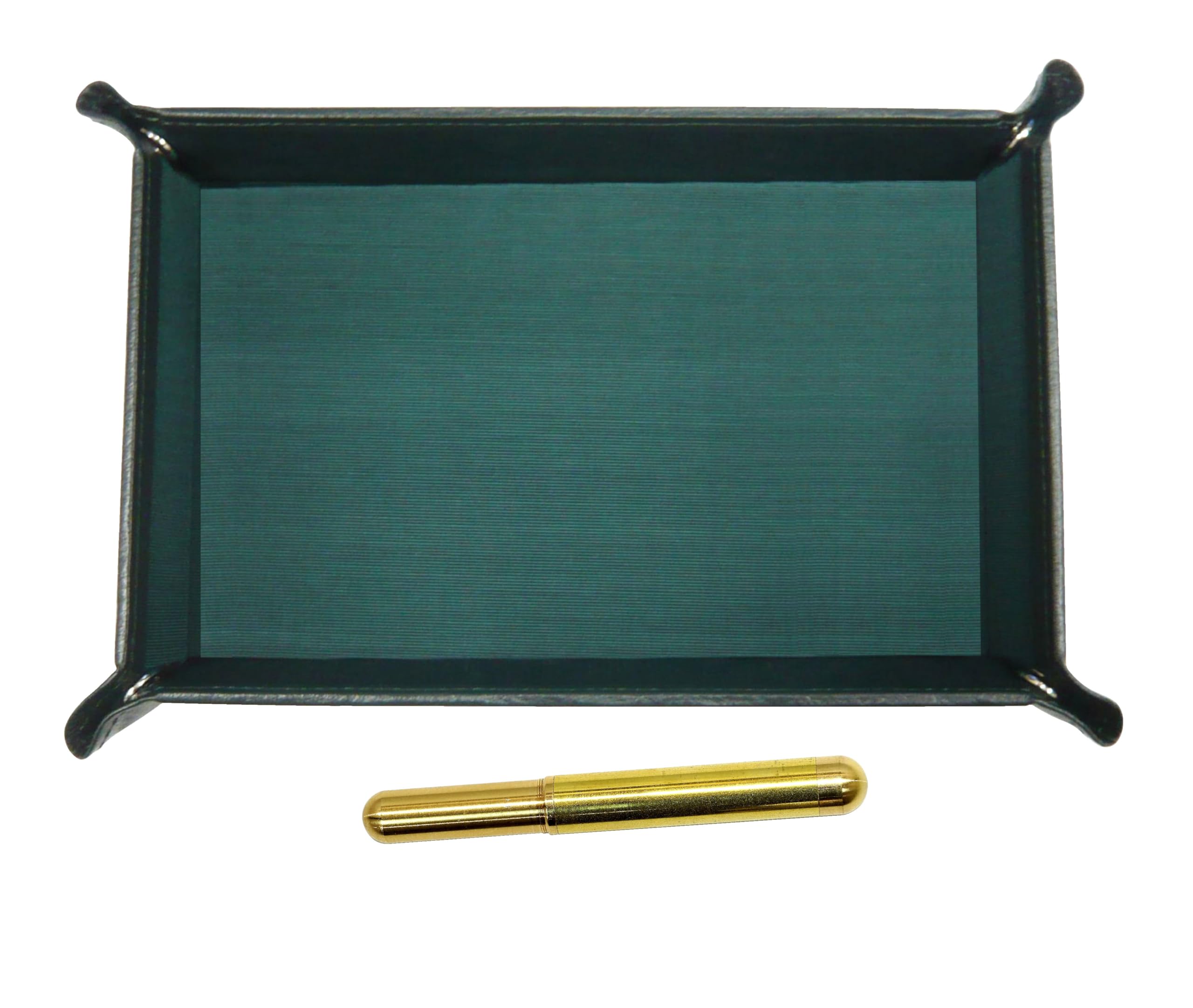 

Японский мохово-зеленый поднос для ручек из воловьей кожи модель 2023 года Набор шариковых ручек-пуль с колпачком-закруткой из цельной латуни TRAMG-EGS2023