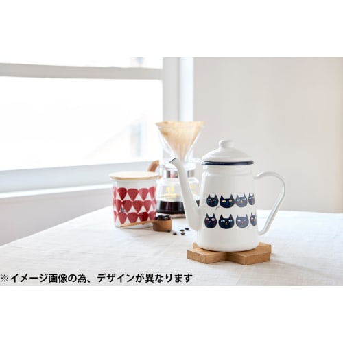 Toyo Horo Plune Enamel Cafe Pot, Lemon, Size: Approx. W21.5 X D11 X H19.5 PCP-703
