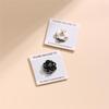 Elegant Small Flower Magnetic Button Collar and Sleeve Accessory