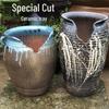 Duża Ręcznie Robiona Ceramiczna Doniczka Zisha do Bonsai i Sukulentów z Szerokim Otworem