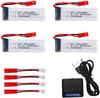 7.4V 300mAh Lithium Battery for WLToys F959 F959S XK A600 A700 A800 A430 | Lightweight and Rechargeable | Perfect for RC Airplanes, Silver