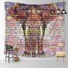 1pc,New Indian Mandala Tapestry Elephant Printed Tapestry Wall Hanging Dustproof Cover Tablecloth