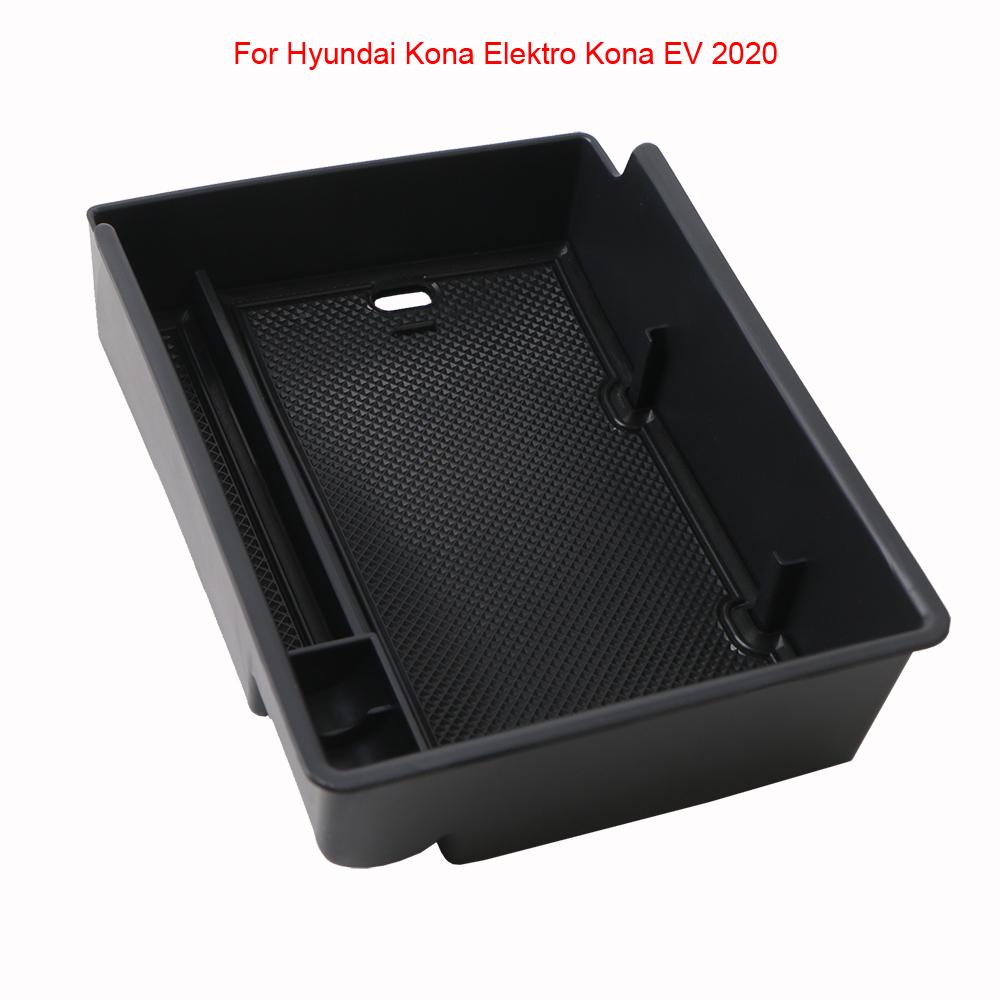 Car Central Armrest Storage Box Holder For Hyundai Kona Elektro Kona EV  Center Console Organizer Tidying