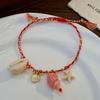 French Retro Crystal Beaded Pearl Bracelet for Women - Purple, Niche Design