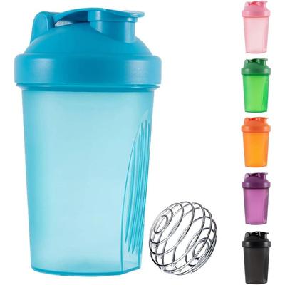 400ml Protein Shaker Flasche mit Draht-Mischkugel, BPA-frei, auslaufsicher, spülmaschinenfest zum Mischen von Pulver-Shakes