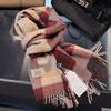 Sciarpa in lana pashmina 100% cashmere invernale per donna, scialli e stole spessi e caldi, sciarpa da donna con nappe e sciarpa