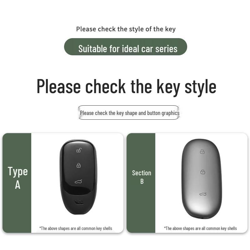 Ideal One Car Key Case: Dedicated Metal Shell for L7, L8, L9 19-21 Models