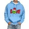 Men's Print Hooded Sweatshirt Long-Sleeve Casual Pullover Hoodie Hooded Sweatshirt
