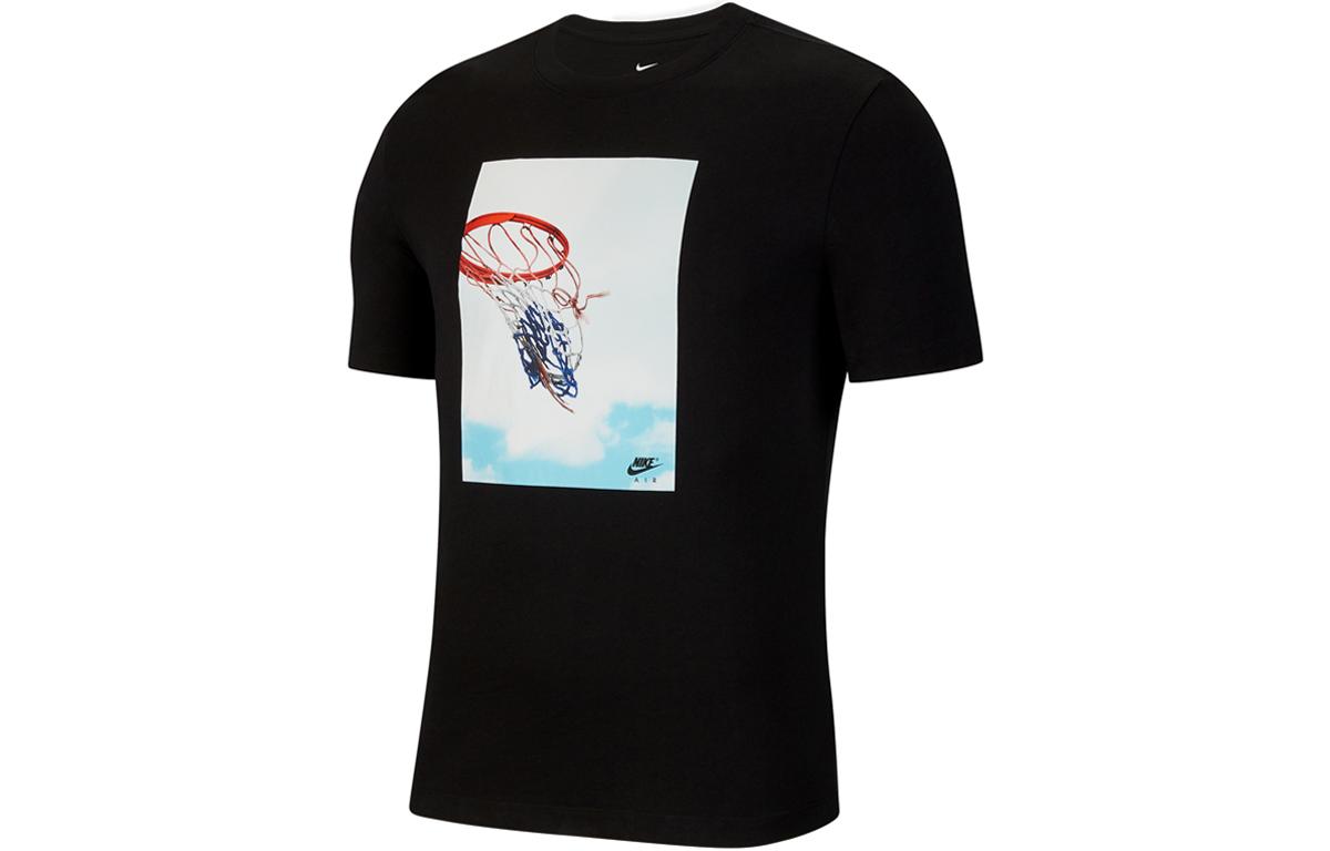 

Nike T Shirts Men s Black Crew Neck Moderate Straight Fit CK9514-010 S