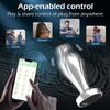 Bluetooth APP Anal Plug Vibrator Female Remote Control Clitoris Stimulator Metal Butt Plug Adult Supplies Sex Toys for Women