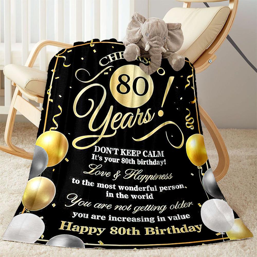 70th Birthday Celebration flannel,Lightweight,Flannel Blanket,Comfortable Blanket, Sofa Blanket, gift blankets,Holiday gift blanket Blankets