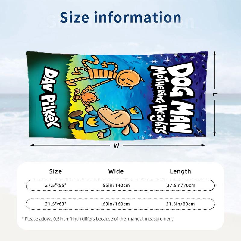 Dog Man Beach Towels Also Serve As Bath Towels Summer Essential a Musthave for the Outdoors the Beach and the Pool