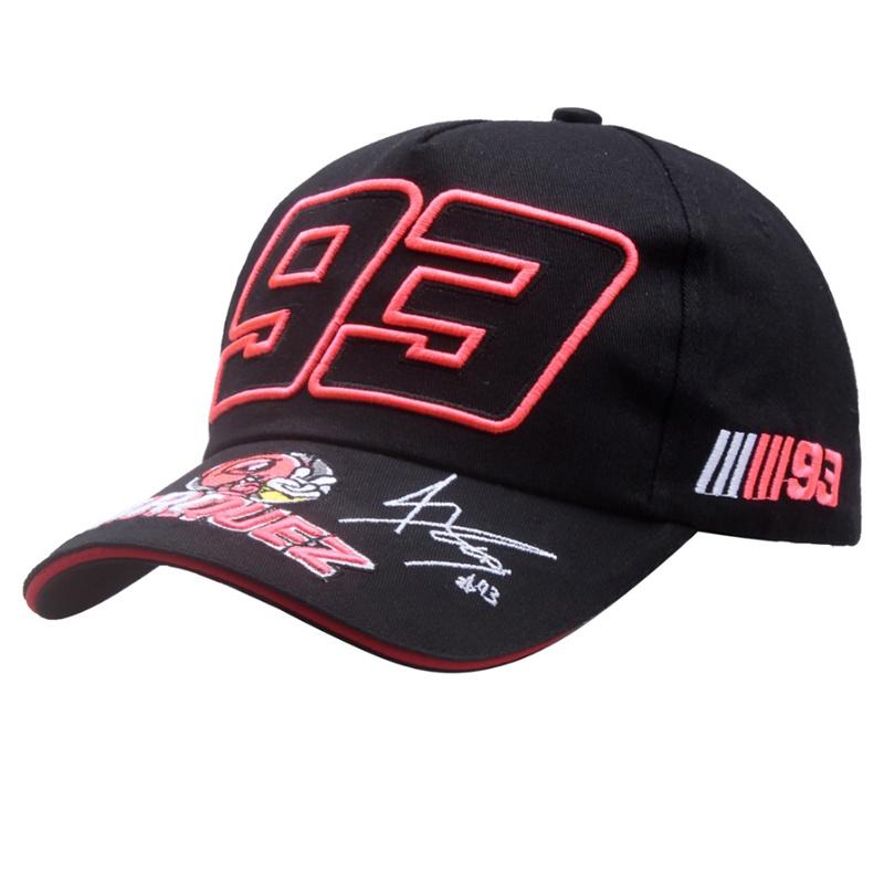 

Cap Moto Baseball Gp Car Racing Embroidery Hip Hop Casual Black Red Hat чёрный