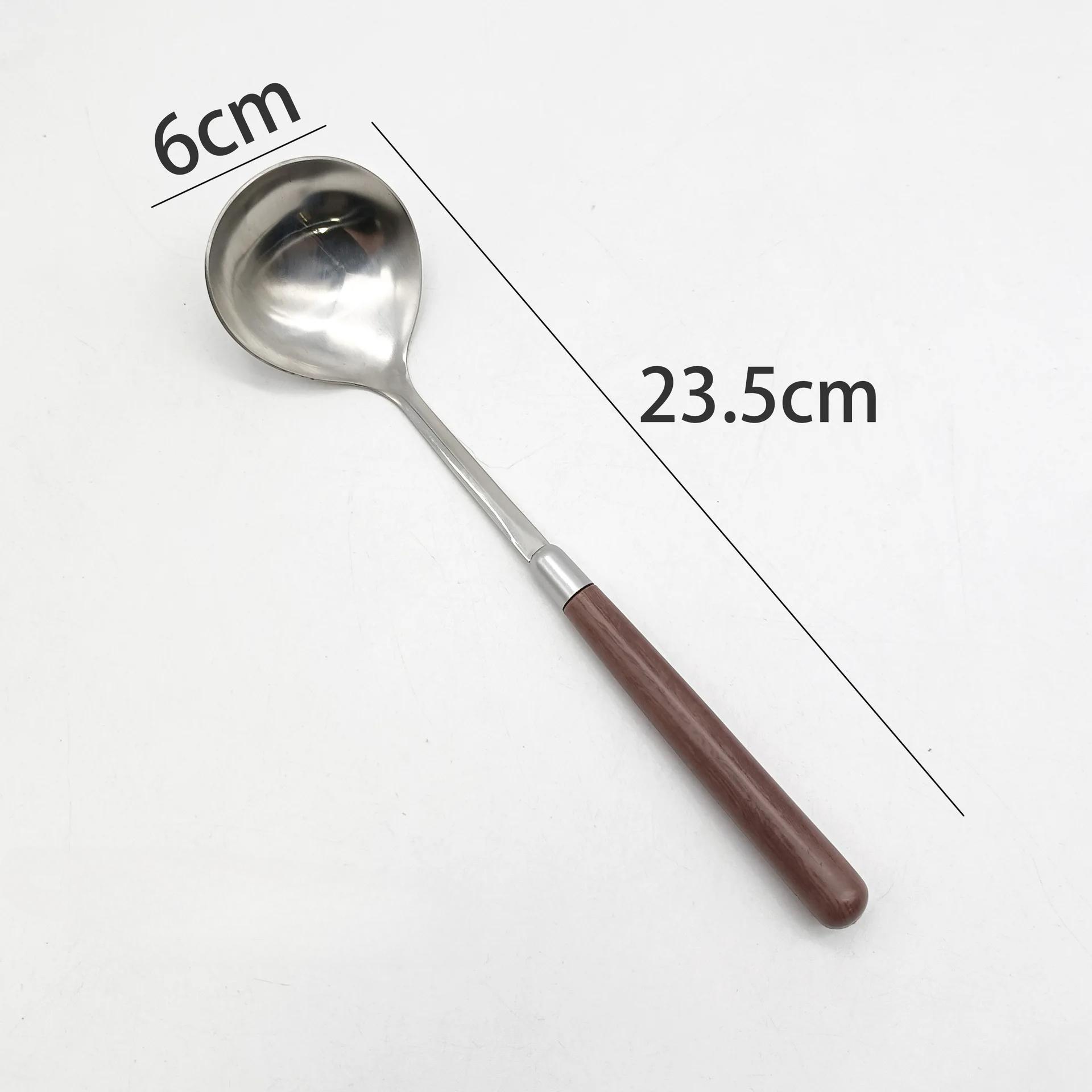 

Винтажная деревянная ручка кухонное обеденное блюдо лопатка для риса клецки каша суп западный ресторан бар общественная посуда