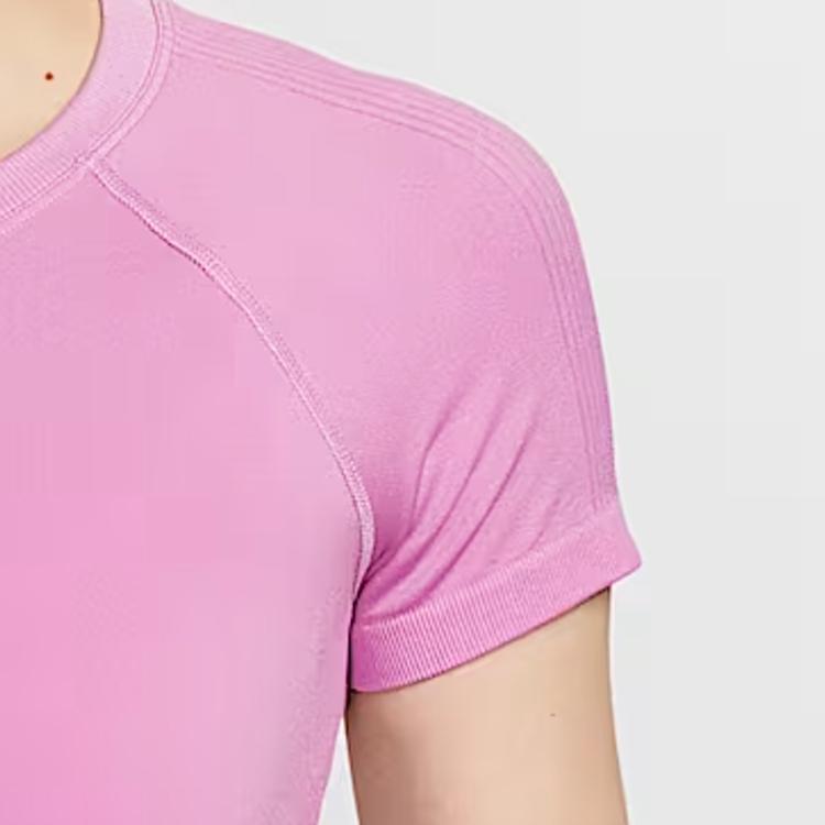 Nike Dri-Fit Pro Solid Color Quick-Dry Raglan Sleeve Fitness Top Women Tops IM9973-503