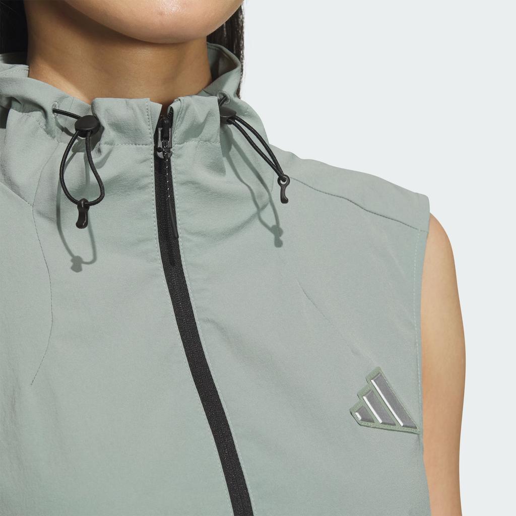 Adidas MODERN TECH WOVEN DRESS Sleeveless Dress Women's Dusty Green JM8797