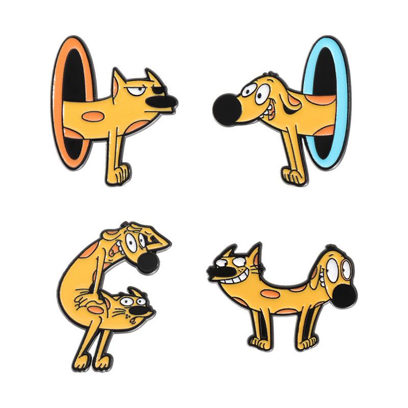 Character Cartoon Charming Alloy Brooch For Stylish Winter Accessories Fashion