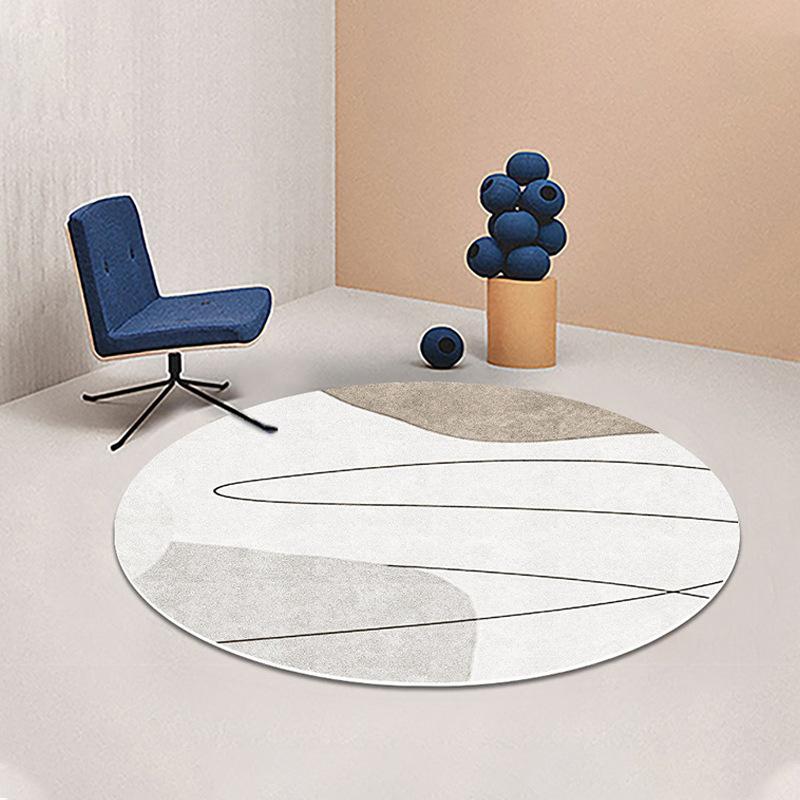 Round Carpet Floor Mat Office Swivel Chair Mat Living Room Coffee Table Mat Bedroom Bedside Carpet