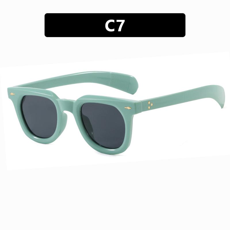 Rice Nail 2025 Retro European American UV Protection Sunglasses - High-End Street Style