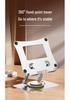360° Rotating Metal iPad Stand for Desktop - Adjustable Height for Painting, Gaming, and Learning