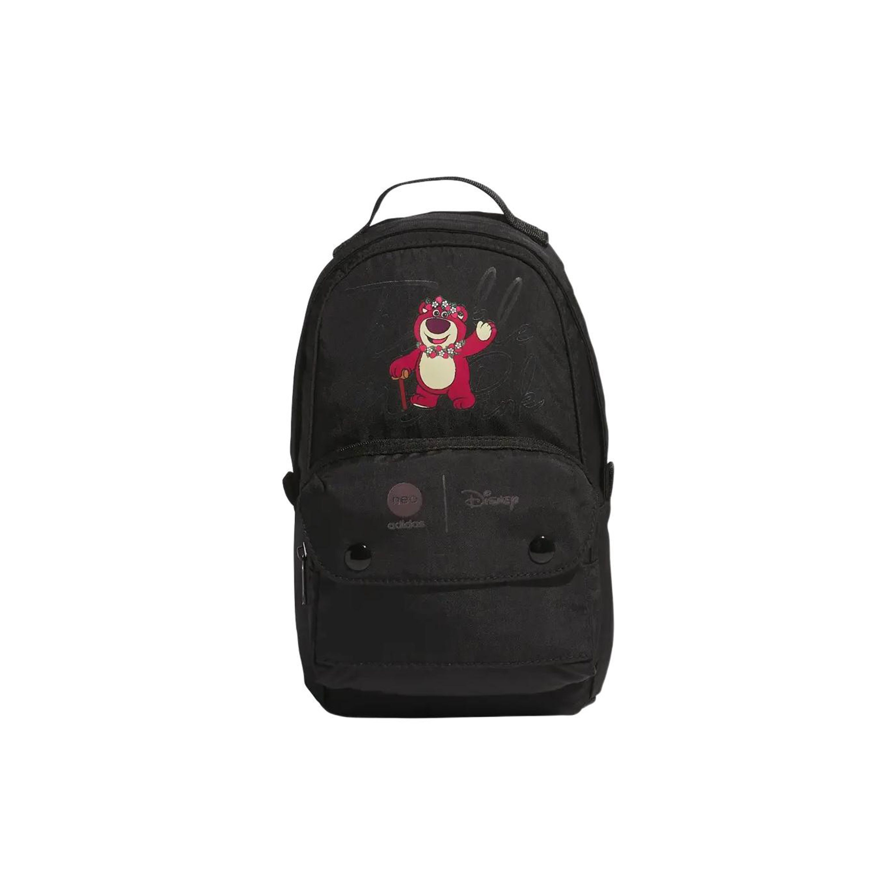 Adidas Neo X Strawberry Bear Collaboration Sports Polyester Backpack Unisex Backpacks Black IN3483 Black