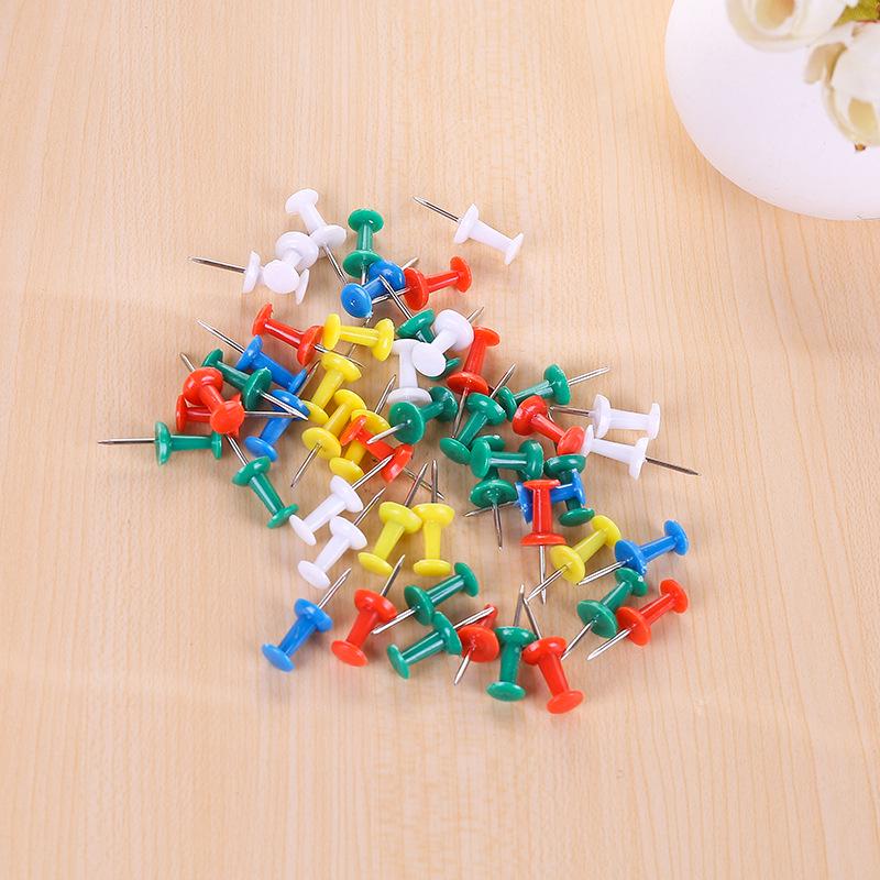 Color Boxed I-Nail Wood Board Photo Wall Map with Pushpin, Drawing, Painting, and Office Thumbtack Decoration.