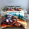 "Furry friends' joyful journey" Bedding sets Duvet covers Pillowcases(1* Duvet Cover 2* Pillowcases without duvet insert)