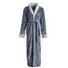 Robe de pyjama en flanelle d'hiver 2021 pour femmes et couples avec col en fausse fourrure