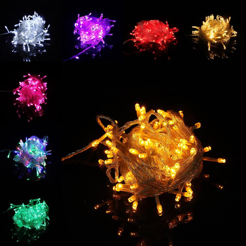 Weihnachtslichterkette mit acht Funktionen, wasserdicht, für den Außenbereich, zur Dekoration festlicher Anlässe