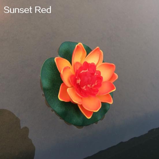 Artificial Water Floating Flower Lotus Home Yard Pond Fish Tank Decor