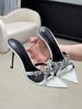 Pointed Rhinestone Slippers Women's 2025 Summer Royal Sister Sexy High Heels Beautiful High Heel Sandals