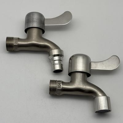 1PCS 304 Stainless Steel Garden Lengthen Fast Open Faucet, Washing Machine, Cold Water Faucet, Mop Pool Taps