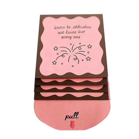 Handmade Waterfall Christmas Gift Card Booklet Creative Holiday Gift Card Festive Cash & Voucher Holder for Group Gifting