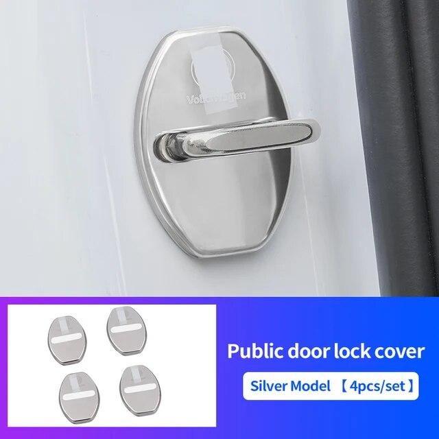 Car Door Lock Buckle Protection Cover For For Volkswagen VW Magotan Passat Golf Tiguan Sagitar Lamando MK7 MK8 Cc ID4 ID3 Bora