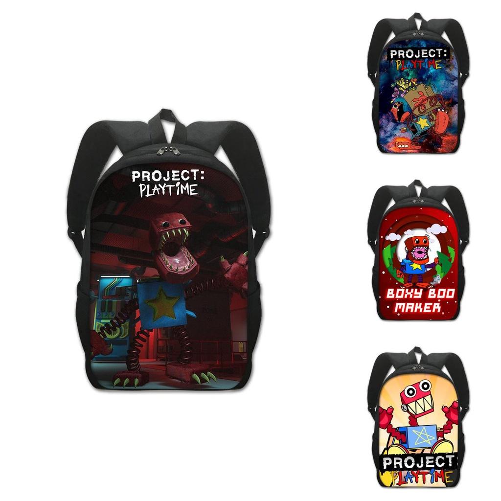 Boxy Boo Backpack Large Capacity Schoolbag Travel Bag Kids Gift