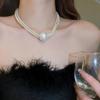 Pure desire~ French pearl necklace women's high-end temperament Spice girl style collarbone chain versatile design sense