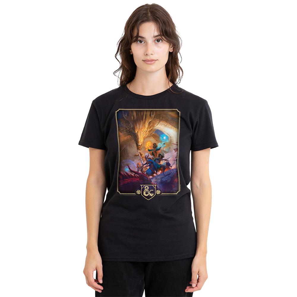 Dungeons & Dragons Womens/Ladies 2024 Players Handbook Cover T-Shirt