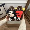 Cartoon Three-dimensional Mickey Cotton Slippers Women's 2025 New Autumn and Winter Indoor Home Warmth Outer Wear Thick-soled Fluffy Slippers