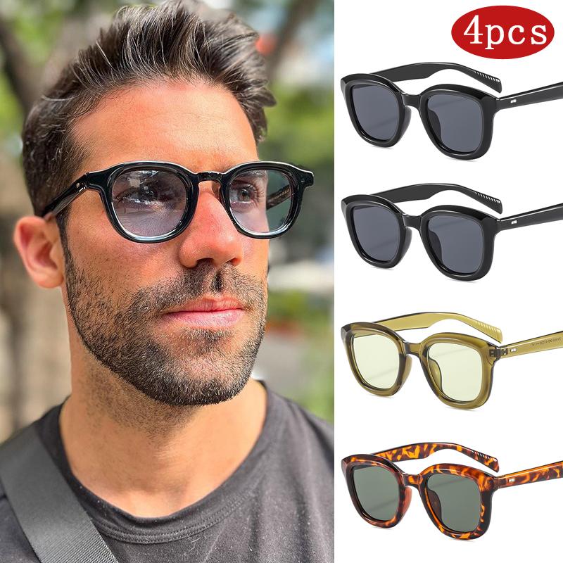 1/4pcs Fashion Small Square Frame Sunglasses Women Thick Frame Designer Sun Glasses Outdoor Style Female Sun Glasses UV400