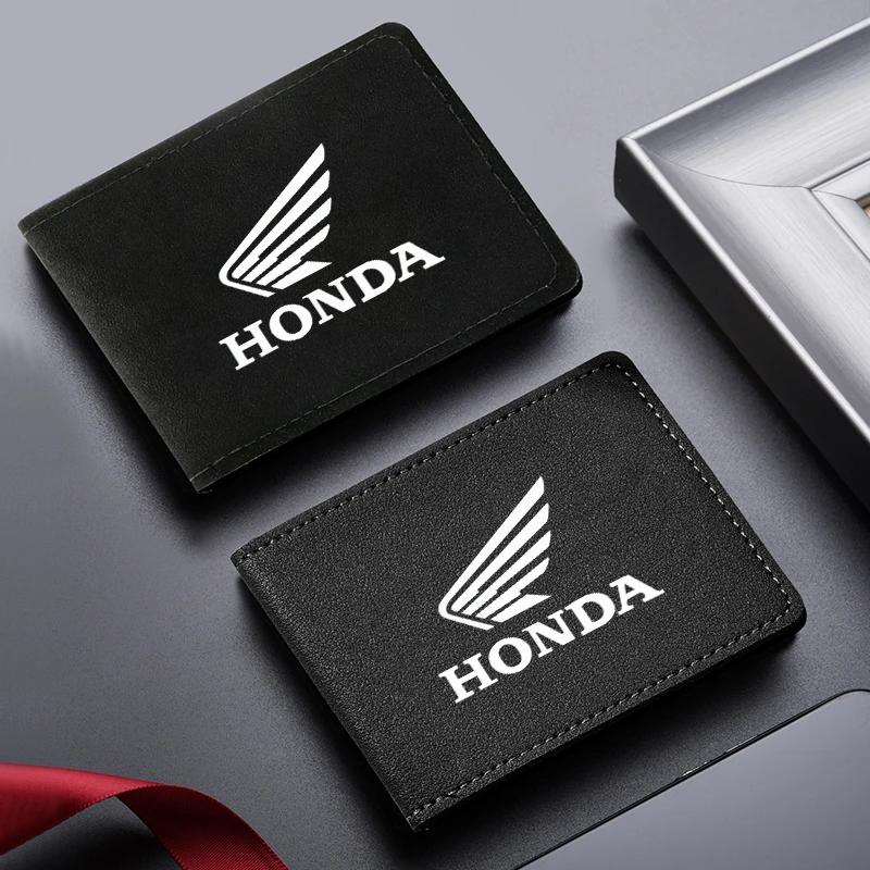 Motorcycle Driver's License Cover Holder ID Credit Card Wallet Suede For Honda CB CB400 CB650F CBF Africa Twin CRF1100L CRF 1100 KU9