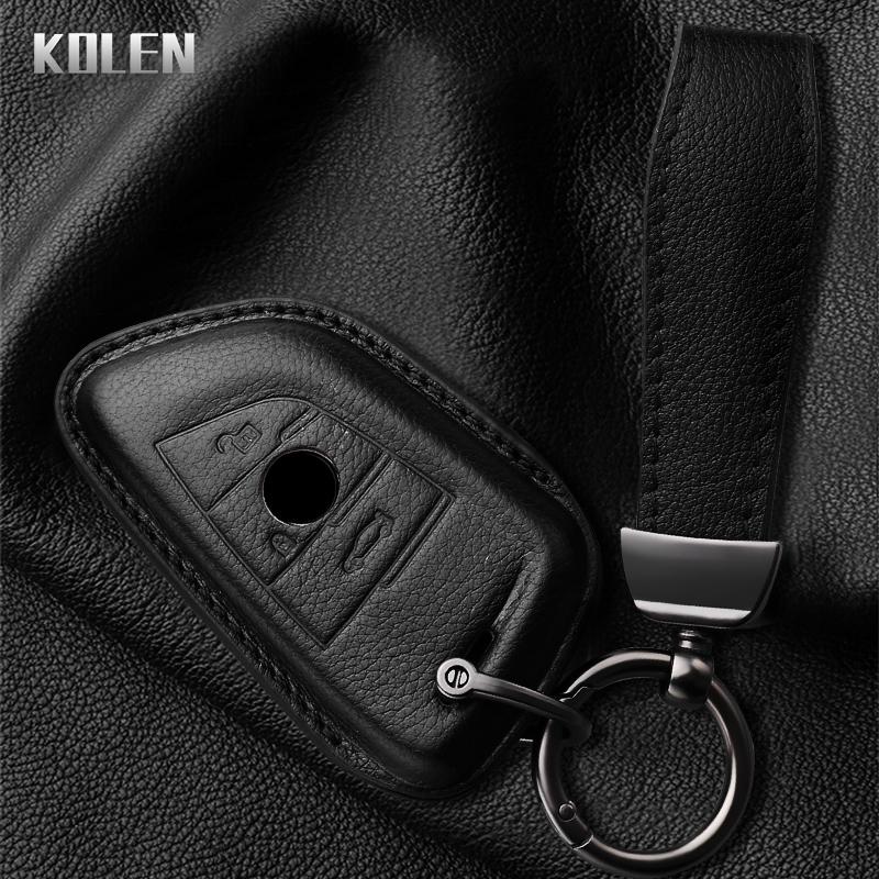 Leather Car Key Case Cover Shell Fob For Bmw F20 G20 G30 X1 X3 X4 X5 G05 X6 X7 G11 F15 F16 G01 G02 F48 Key Protector Accessories